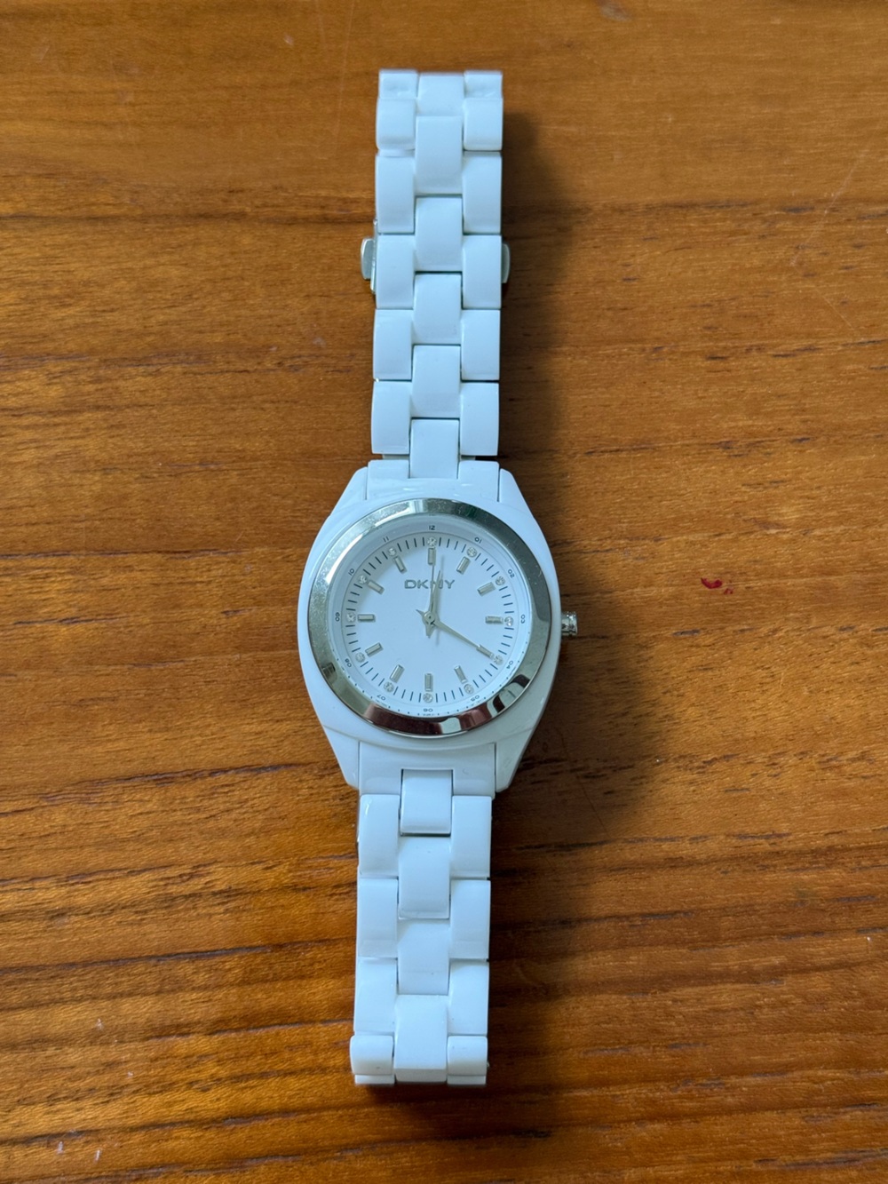 DKNY White Bracelet Watch with Silver-Tone Back